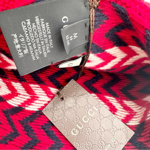 Gucci Wool Zig Zag Knit Beanie - Picture 2 of 3